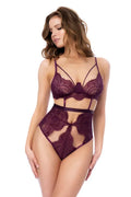 Eyelash Lace Cut Out Bodysuit Mapale Bella